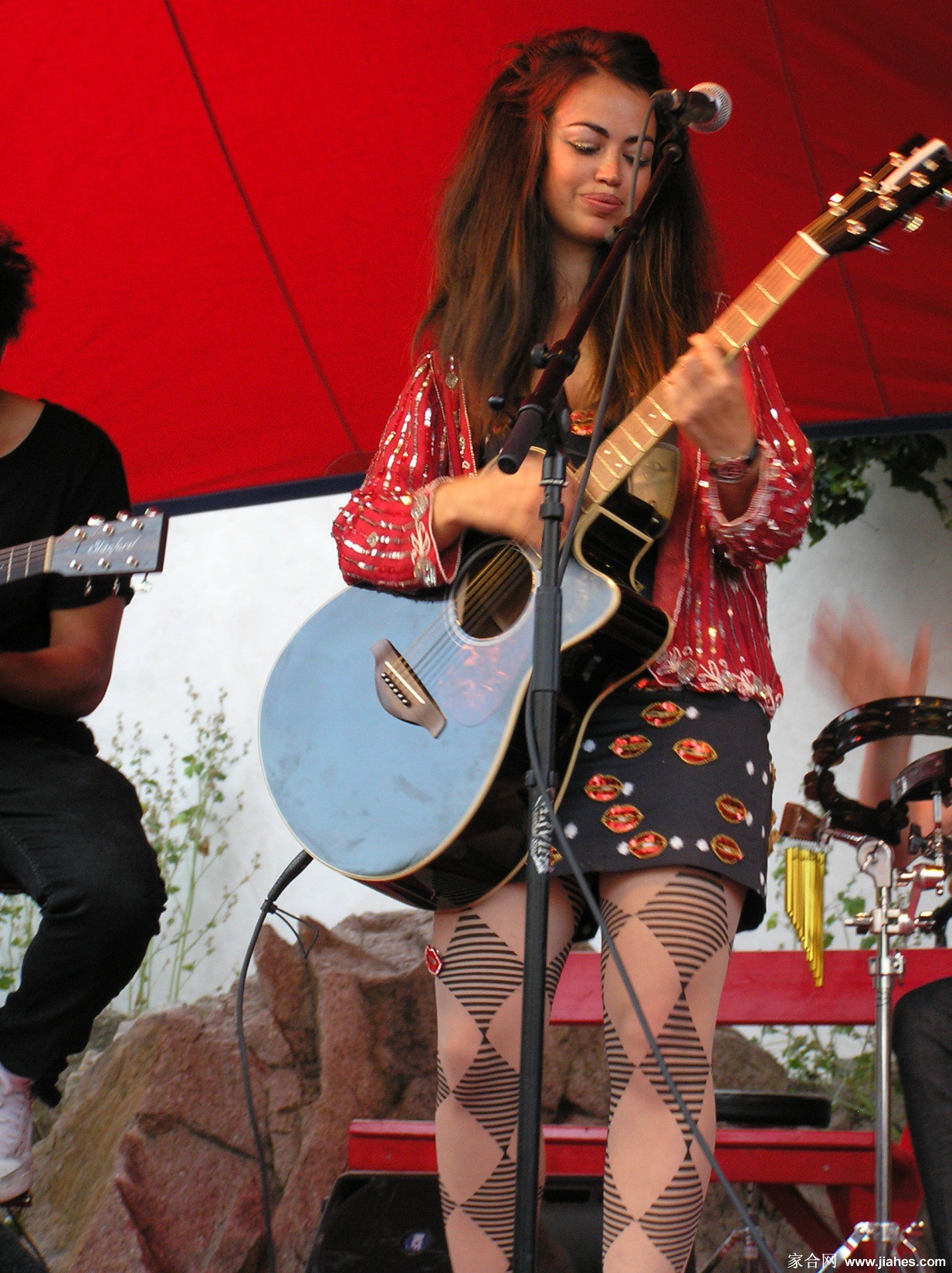[CELEBRITY HOSIERY]Aura Dione in nylon stockings,pantyhose,tights[5]