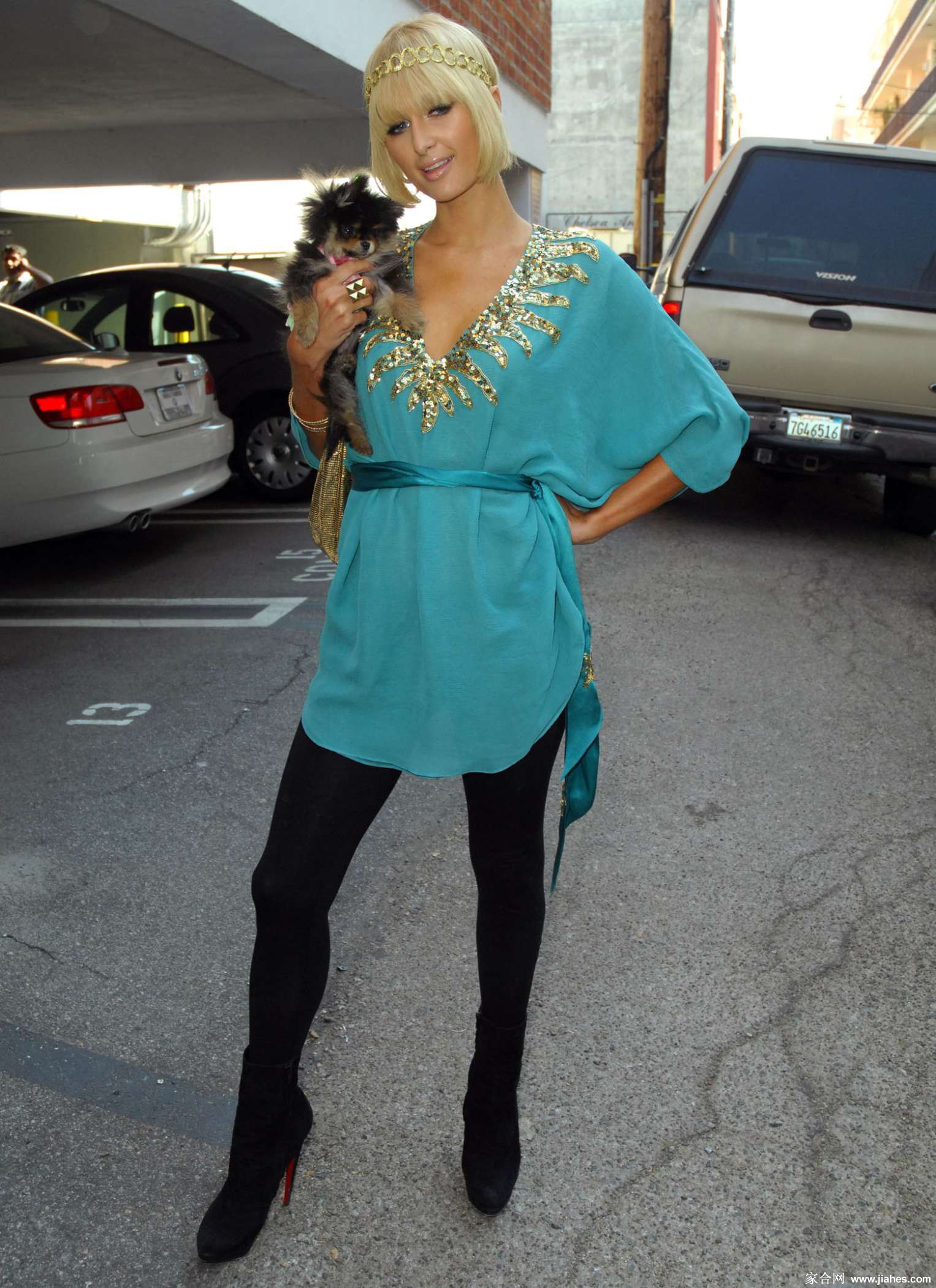 [CELEBRITY PANTYHOSE]Paris Hilton in nylon stockings,pantyhose,tights 8[7]