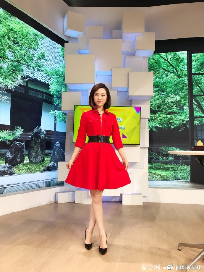 BTV女主持人(主播)高燕黑丝美腿翘脚现场主持[3]