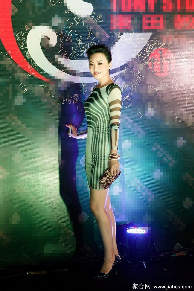 闫妮美腿高跟短裙成熟女人味十足2[9]