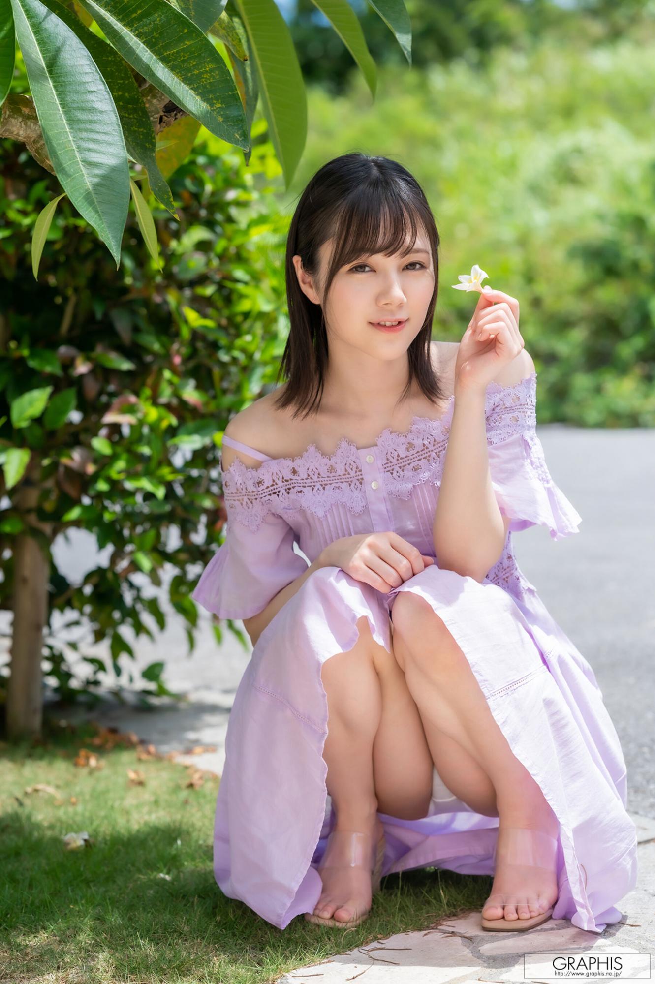 凉森玲梦 Graphis_Just the way I am-紫色连衣裙少女风