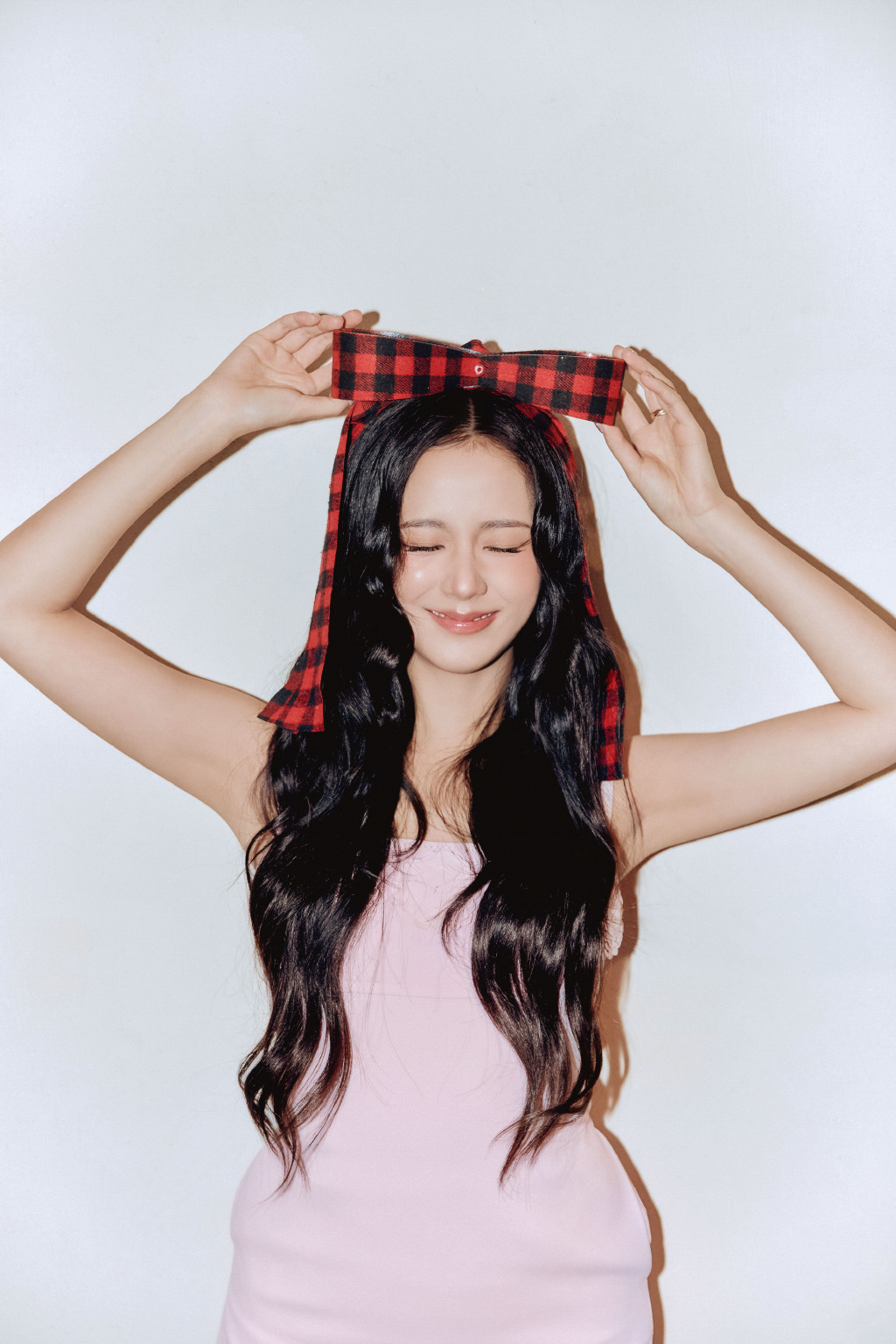 金智秀(Kim Jisoo)白色花边丝袜可爱粉色圣诞人[4]