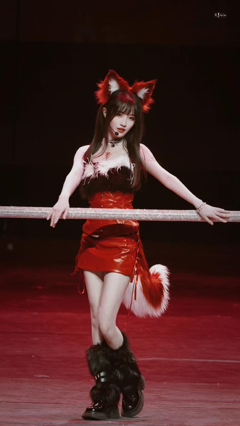 费沁源红色礼服美丽动人[5]