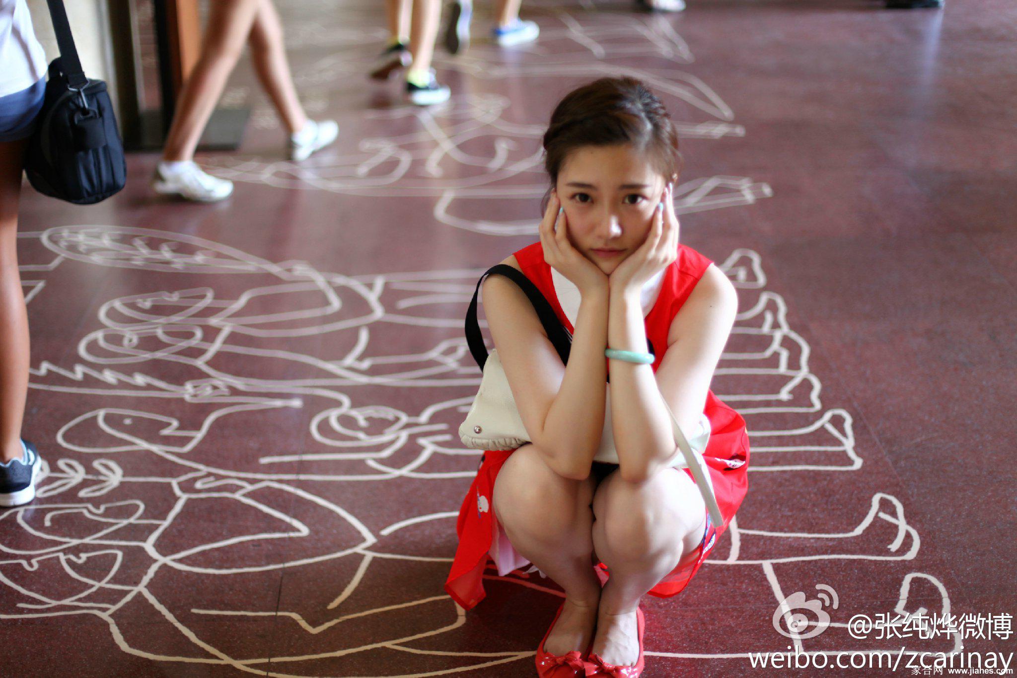 江苏卫视女主持人张纯烨黑丝肉丝袜美腿高跟写真图片[6]