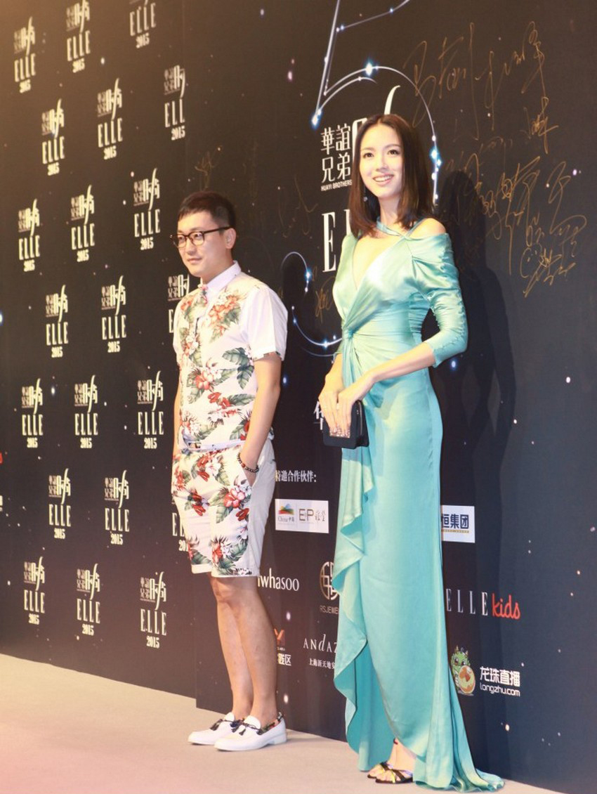 张梓琳水绿长裙闪耀华谊慈善夜[4]