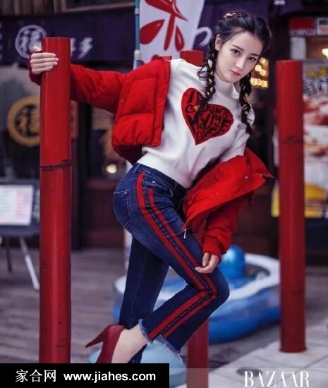 迪丽热巴登时尚芭莎写真释放古灵精怪个性[7]