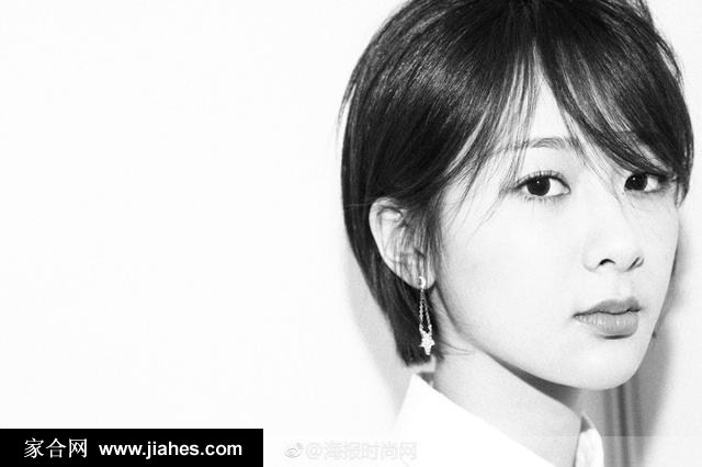 杨紫最新短发造型简洁时尚不失女人味[4]