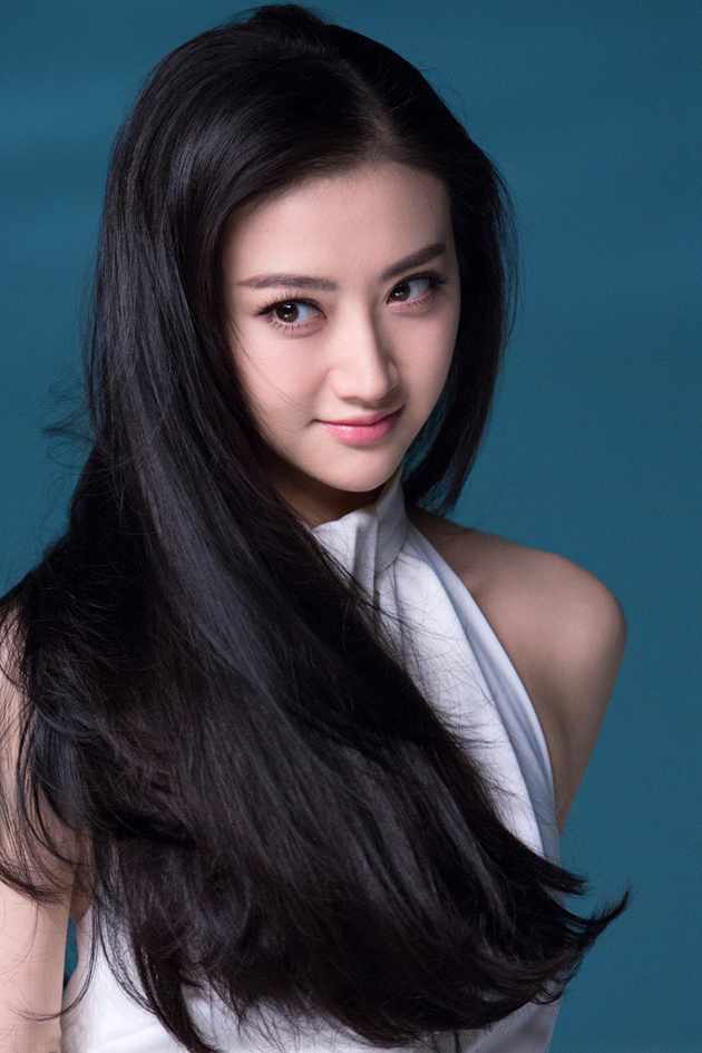 景甜清凉夏日写真 黑长直真女神[7]