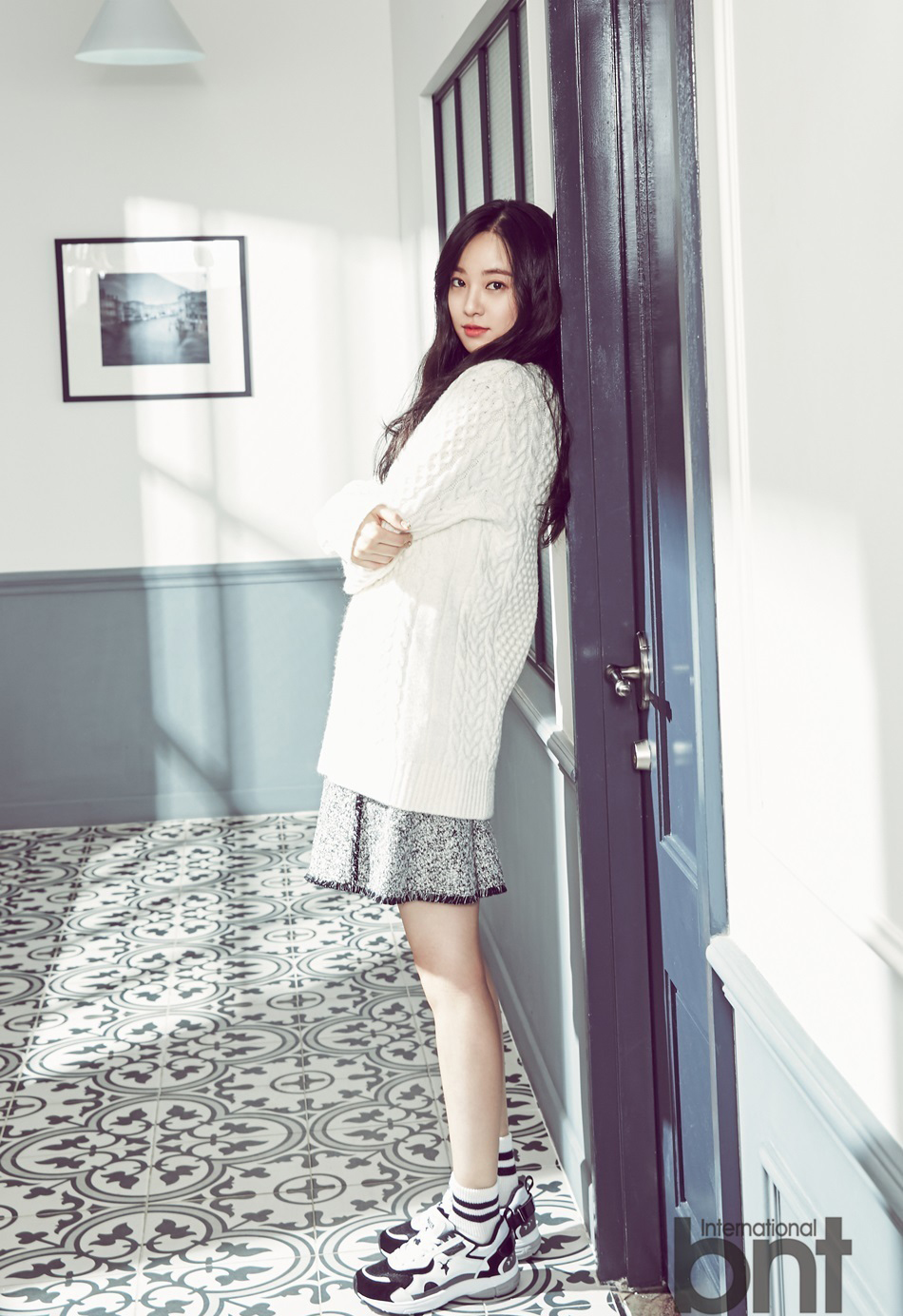 韩星李珠妍干净白毛衣曼妙清纯写真[3]
