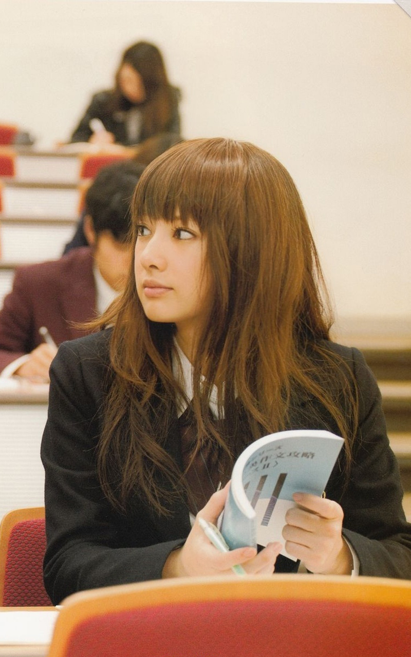日本影星北川景子早期学生装图片[2]